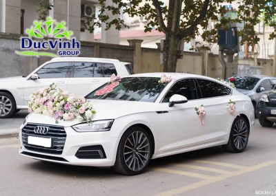 Cho thuê xe cưới màu trắng Audi A5 2018 màu trắng