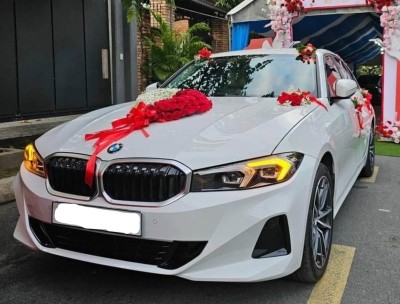 Cho thuê xe cưới màu trắng BMW 320i