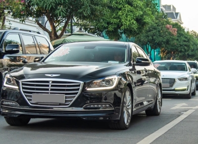 Thuê xe cưới Huyndai Genesis G80 màu đen